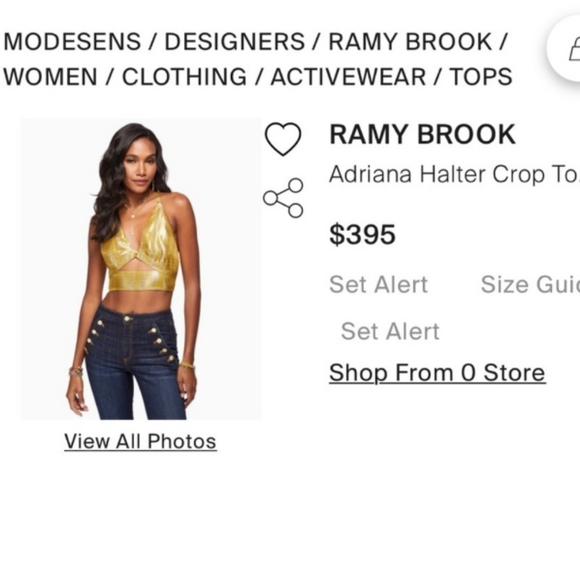 Ramy Brook Adriana Top-New $395 - Picture 3 of 3